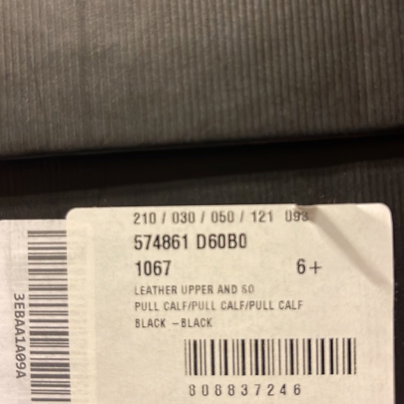 Black Gucci men shoes size 6.5 new with grey and yellow leather weaving on top - Picture 8 of 8